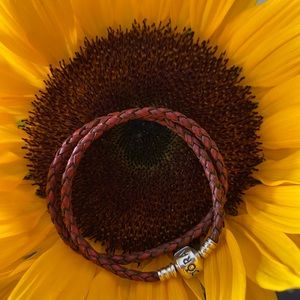 Pandora leather bracelet